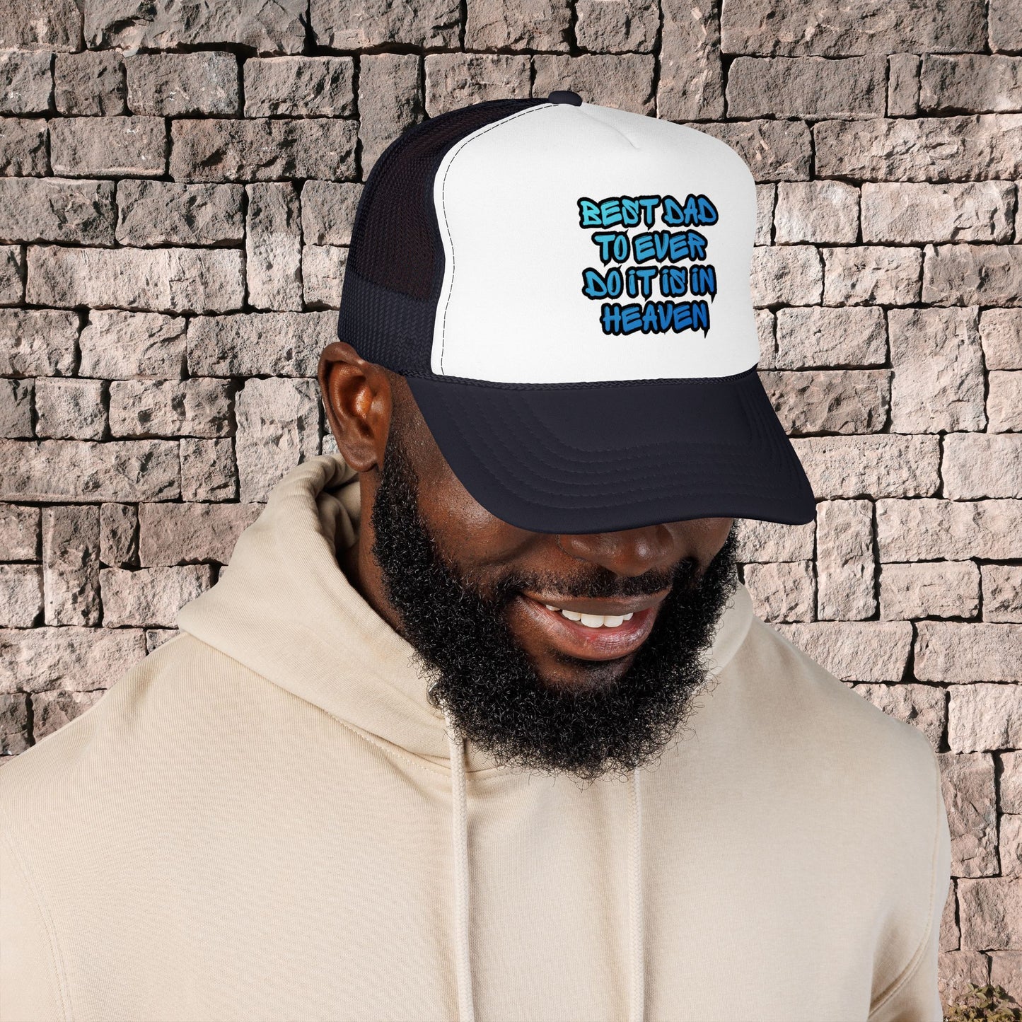 Best Dad To Ever Do It Is In Heaven-Trucker Hat