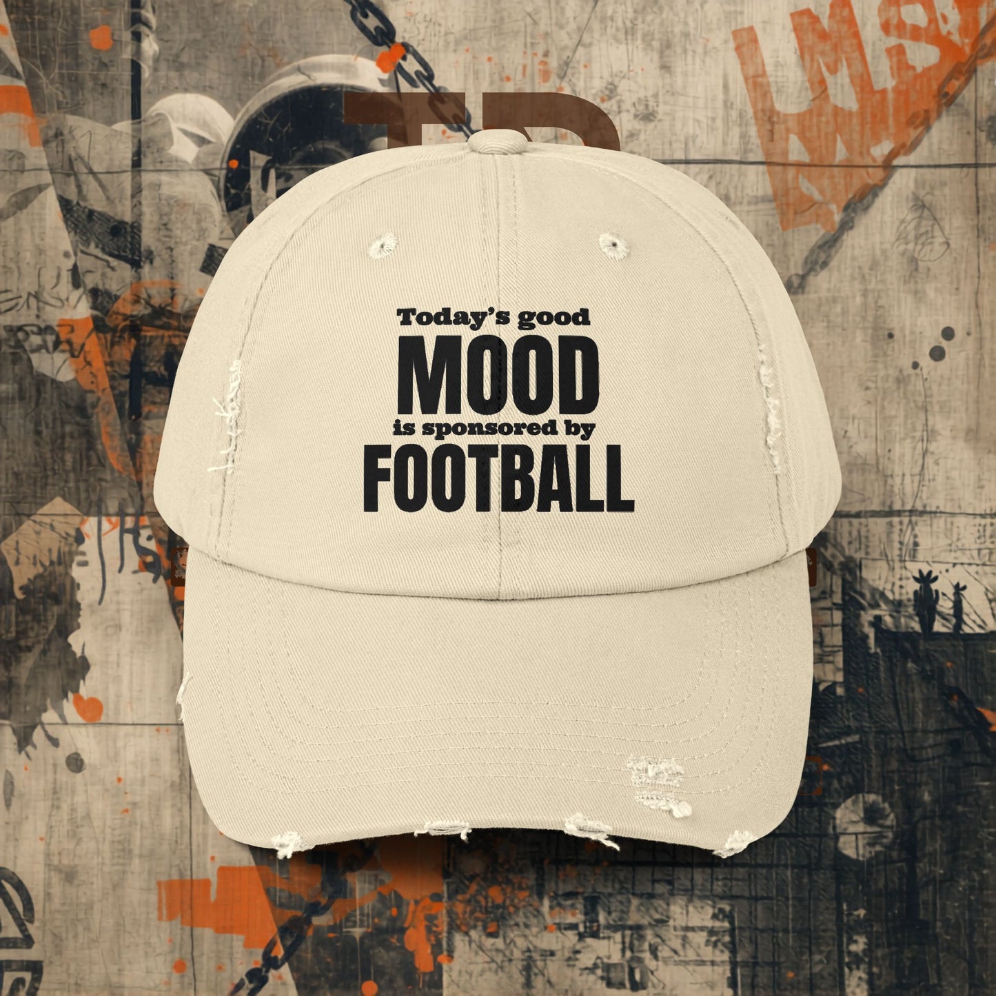 Today's Good Mood Distressed Cap