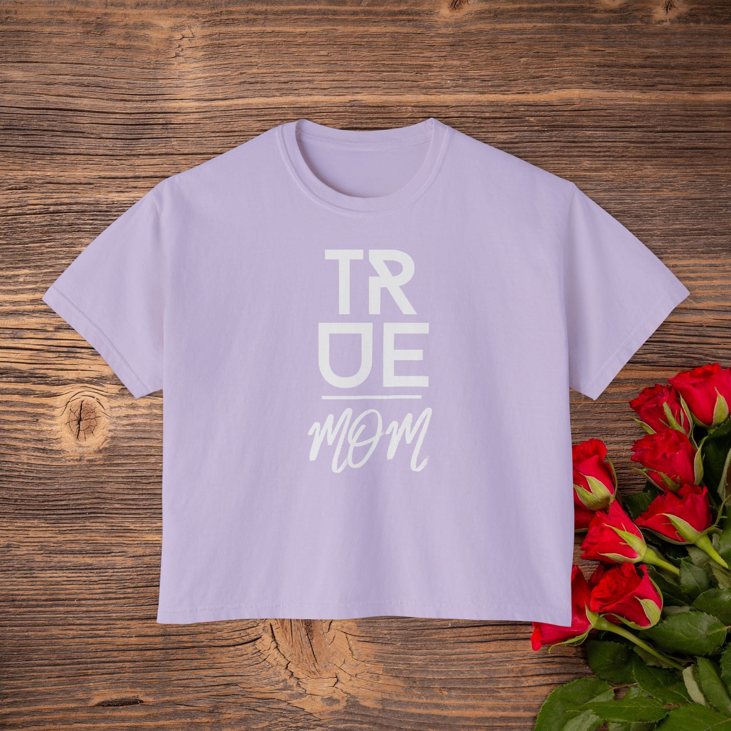 True Mom "GOD CHOSE ME" Crop Tee