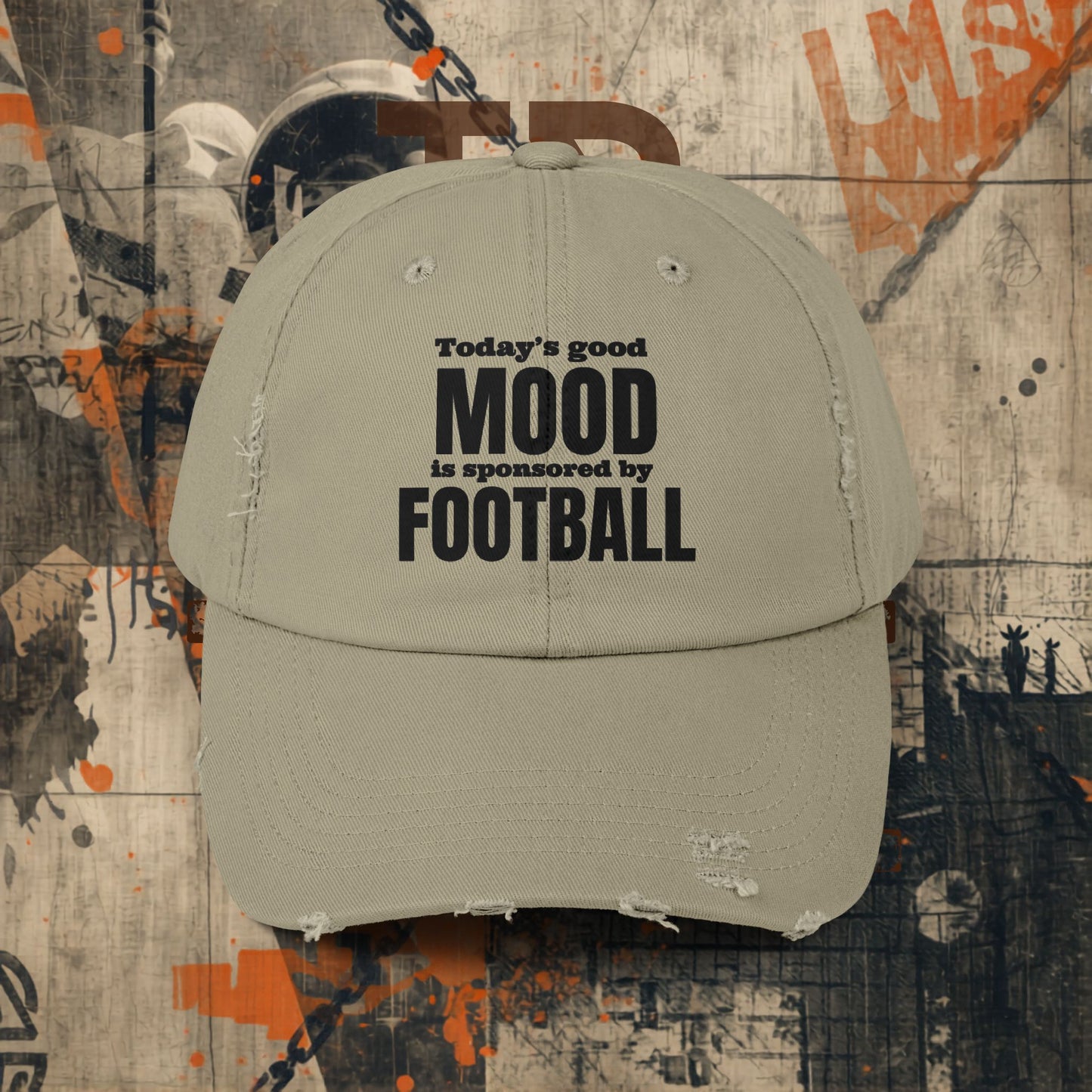 Today's Good Mood Distressed Cap