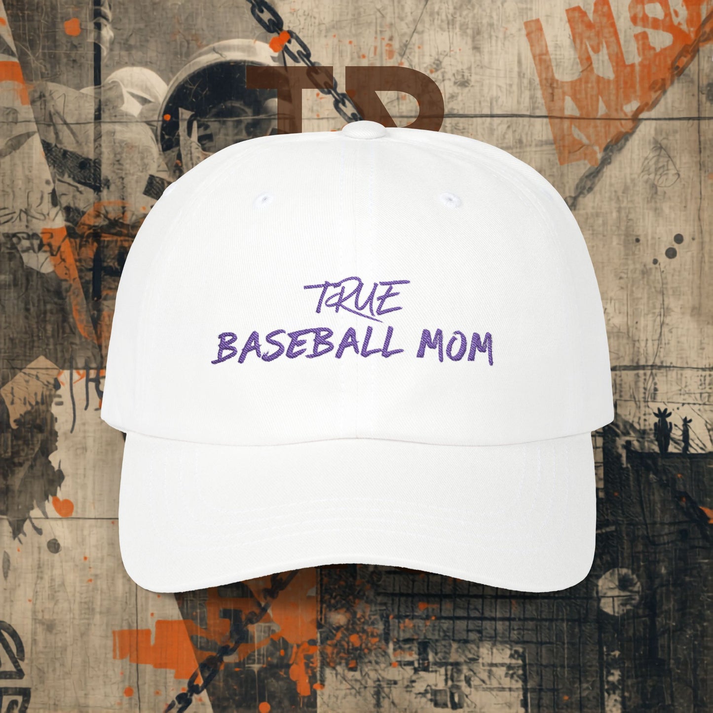 PURPLE Baseball Mom Cap