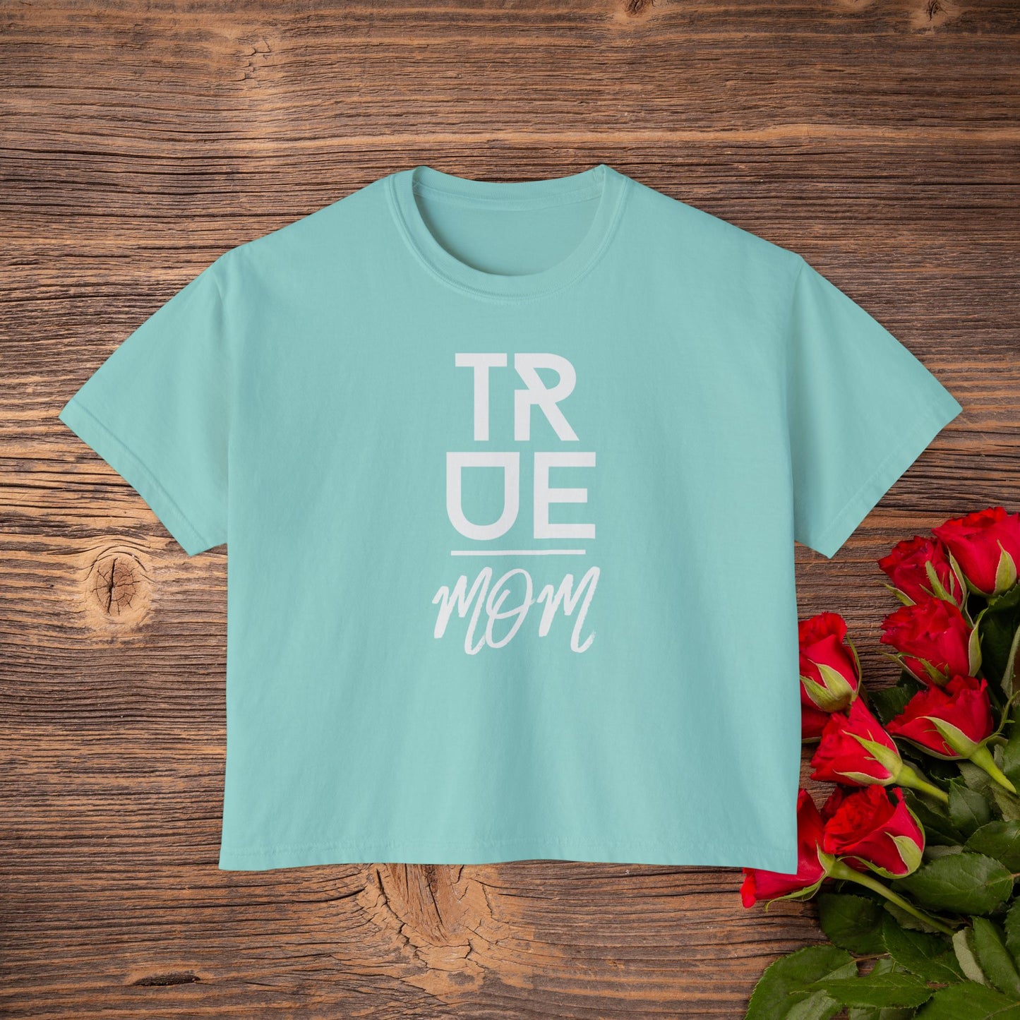 True Mom "GOD CHOSE ME" Crop Tee