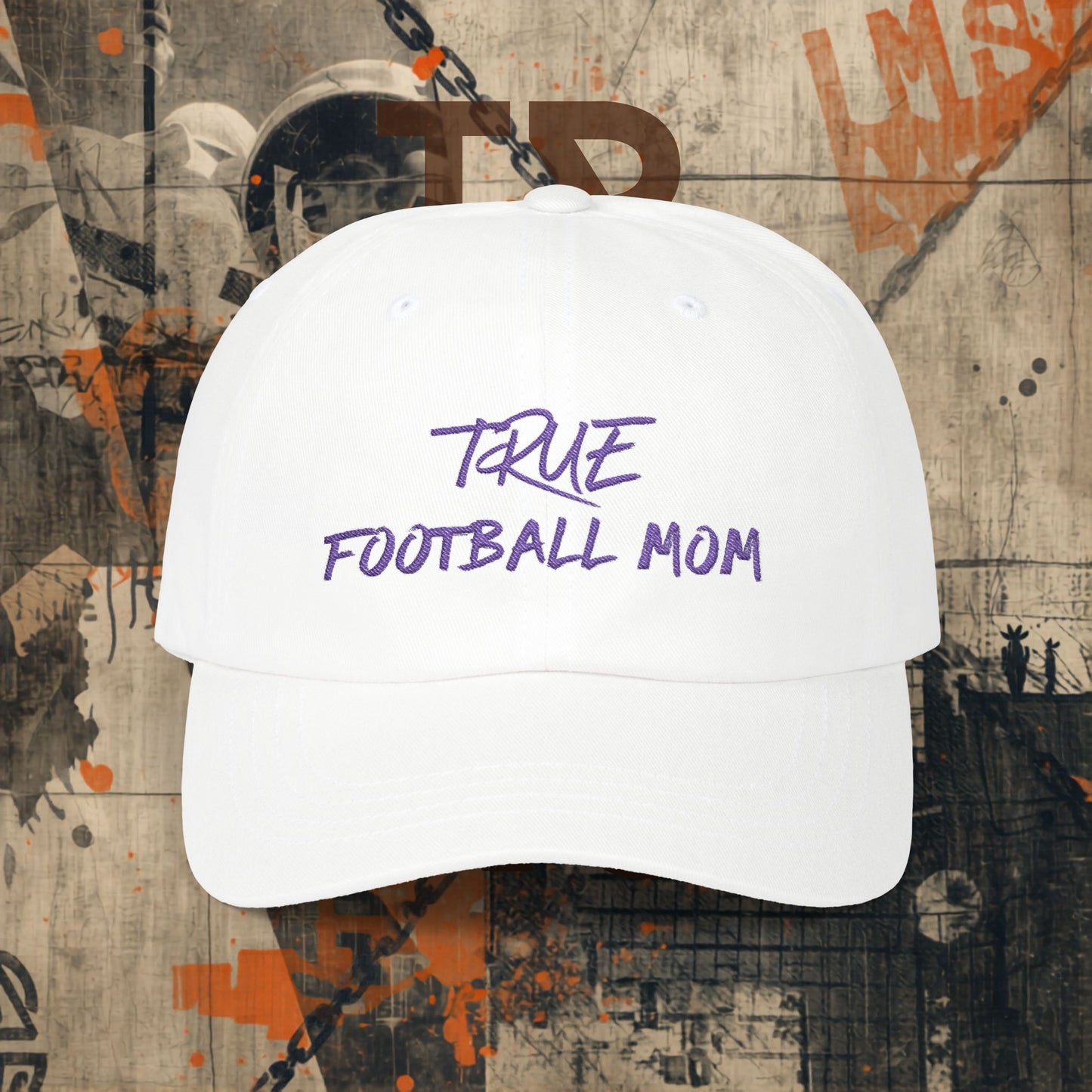 PURPLE Football Mom Cap