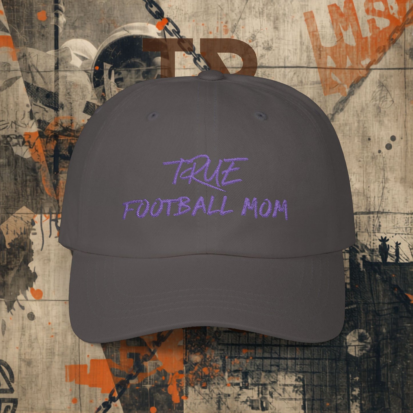 PURPLE Football Mom Cap