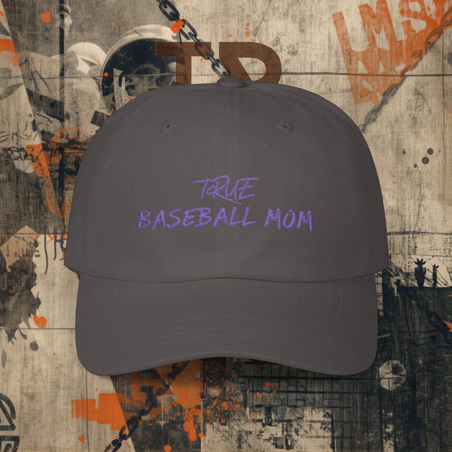 PURPLE Baseball Mom Cap