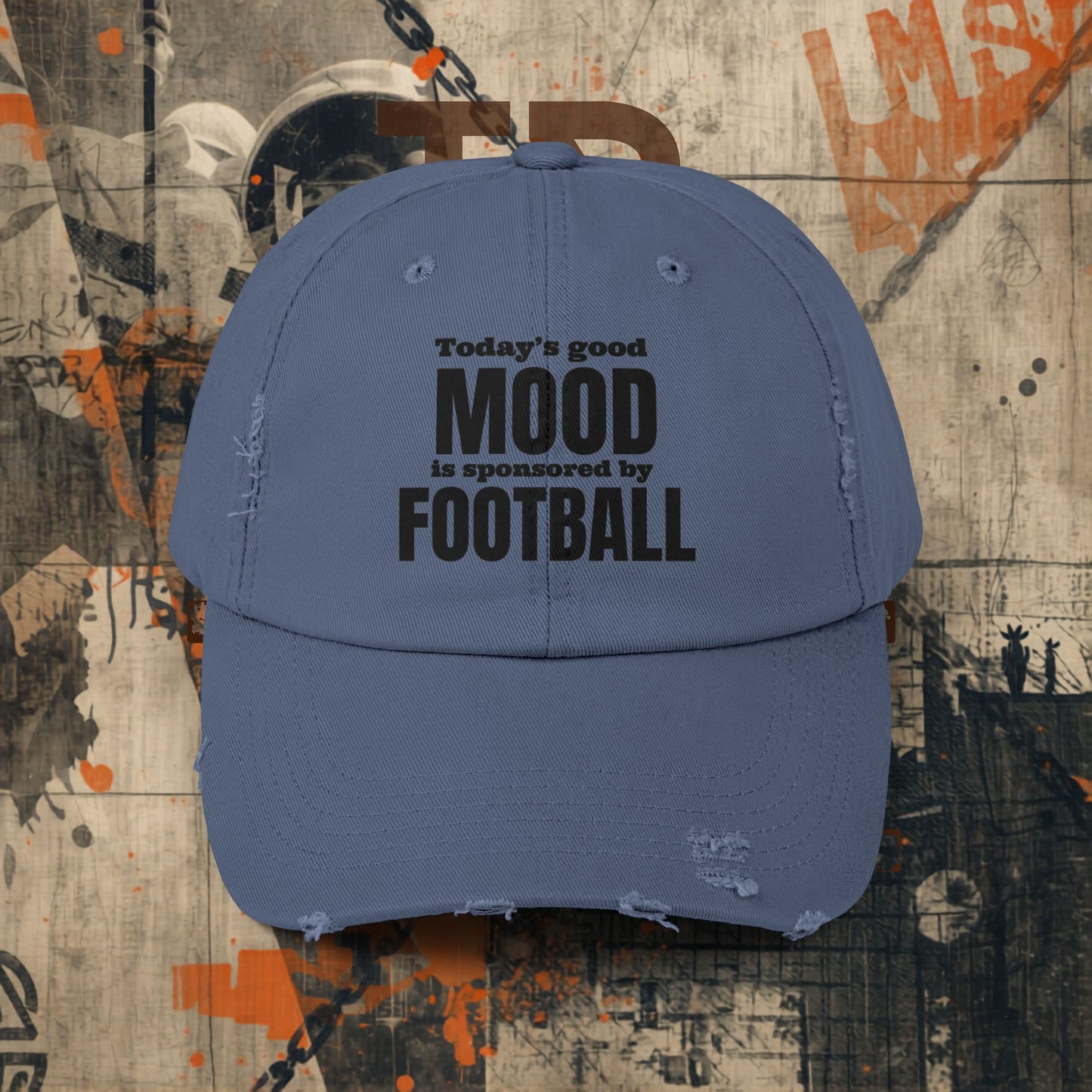 Today's Good Mood Distressed Cap