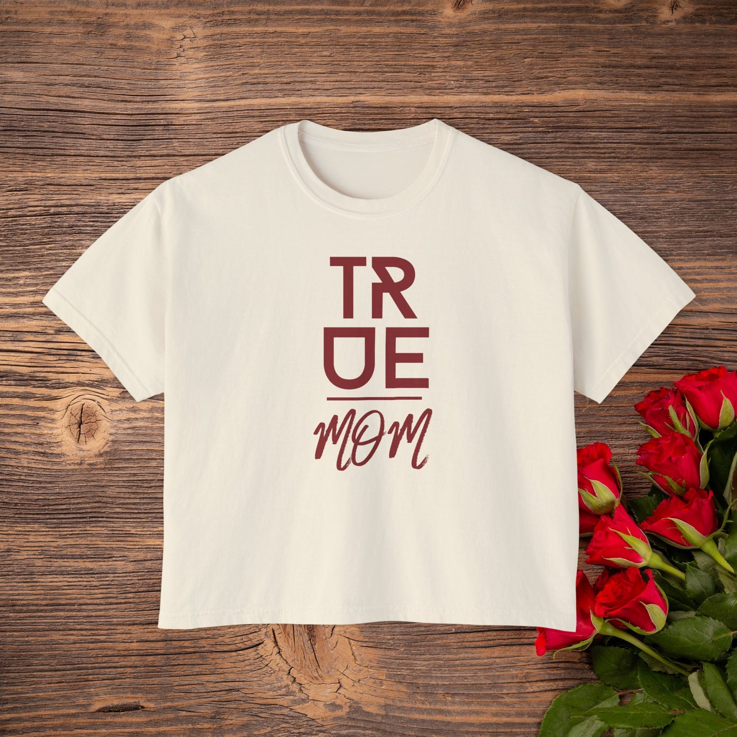 True Mom "GOD CHOSE ME" Crop Tee