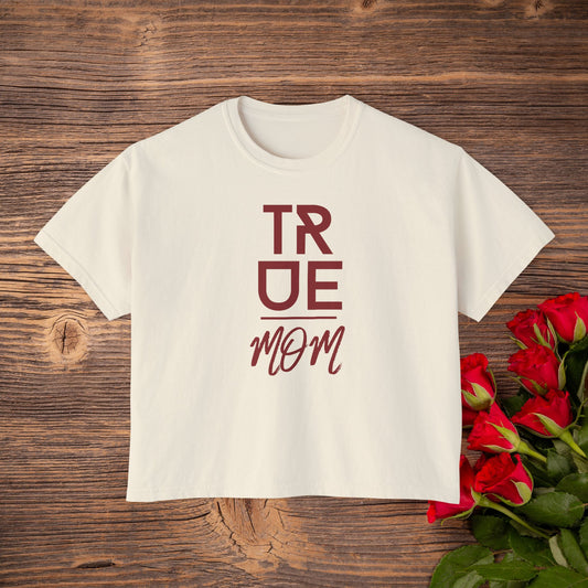 True Mom "GOD CHOSE ME" Crop Tee