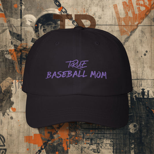 PURPLE Baseball Mom Cap