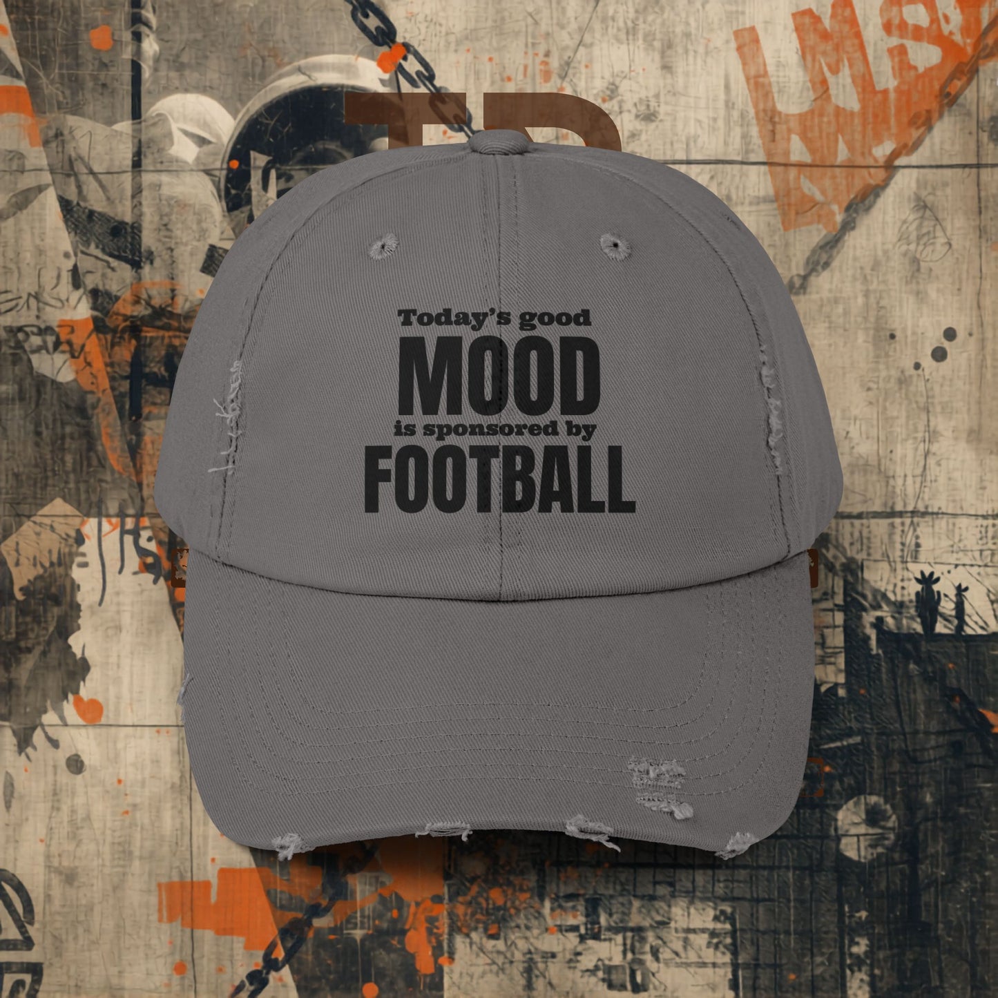 Today's Good Mood Distressed Cap